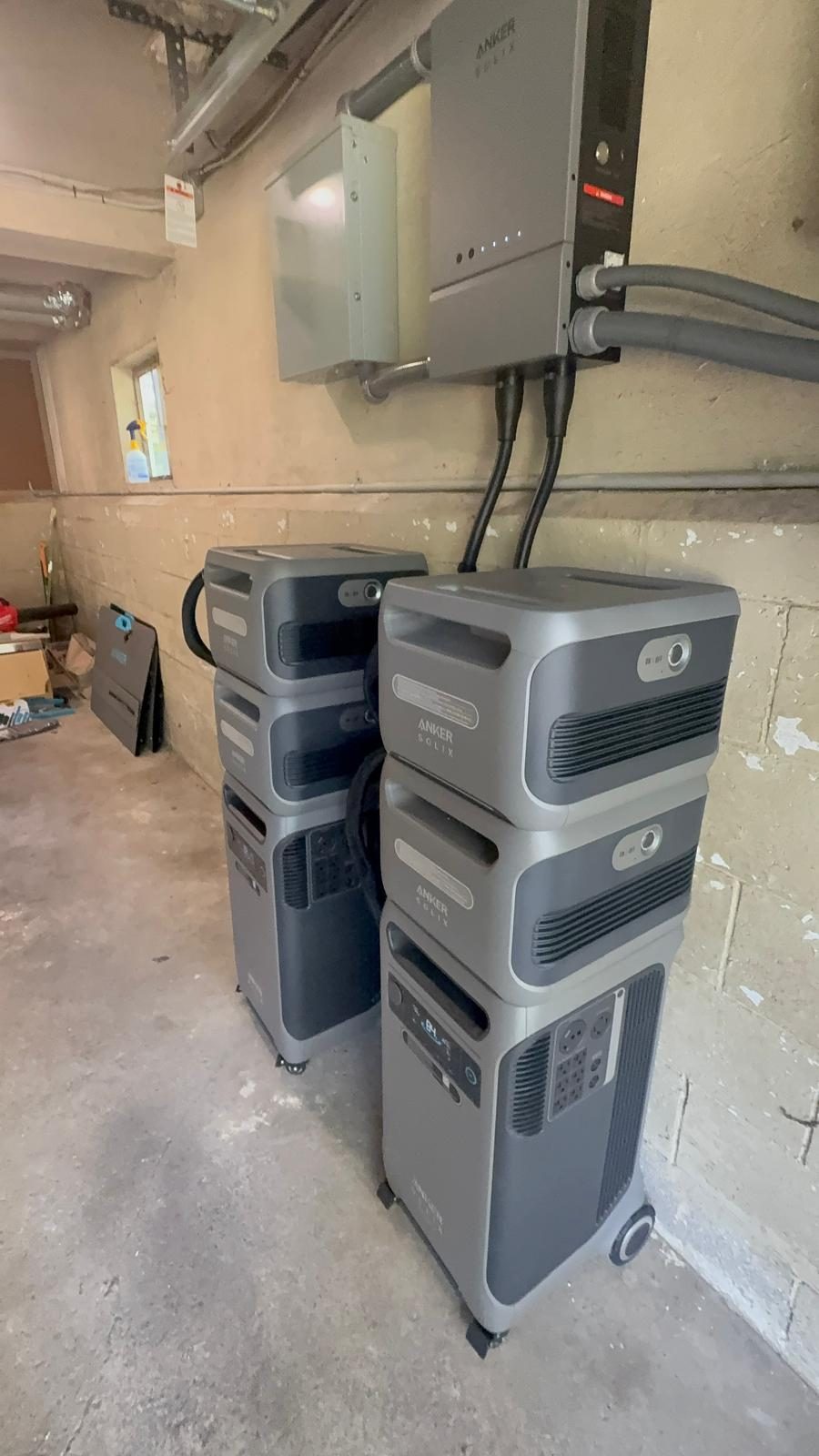 Home battery backup system installed